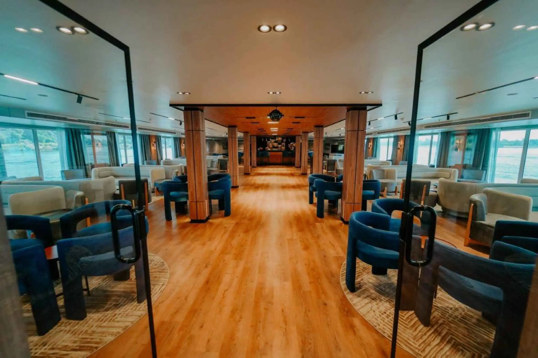 Lounge aboard the MS Miriam Nile Cruise Nile cruise